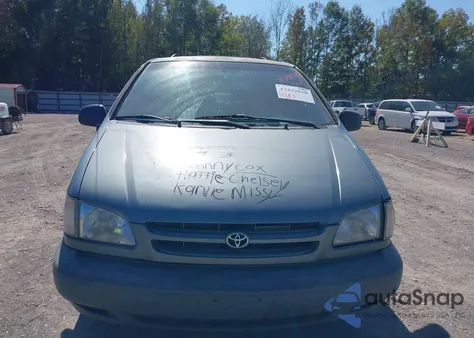 2000 Toyota Sienna Ce from USA, damaged, VIN 4T3ZF19C9YU273776